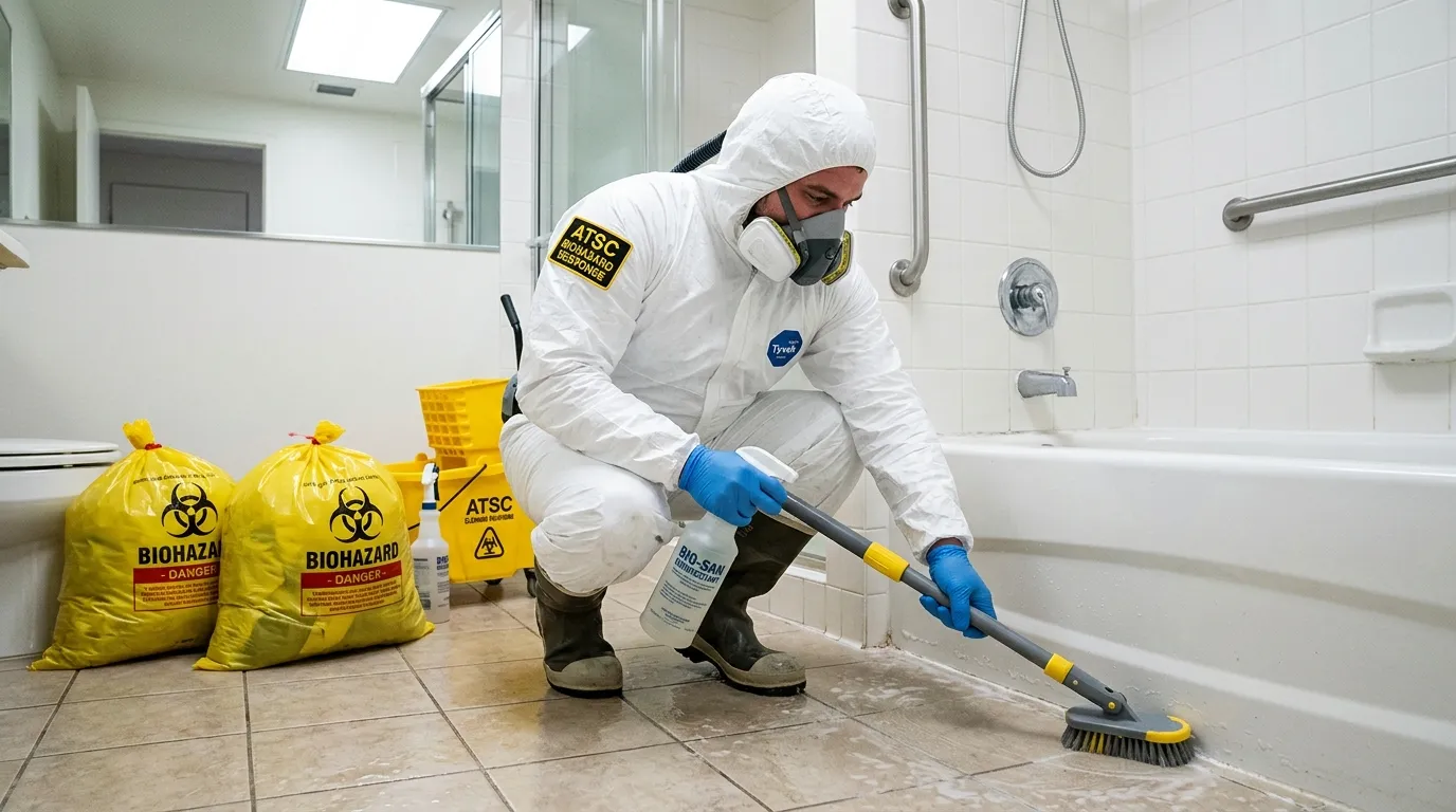 Decontamination equipment deployed for Blood Cleanup in Evergreen Park